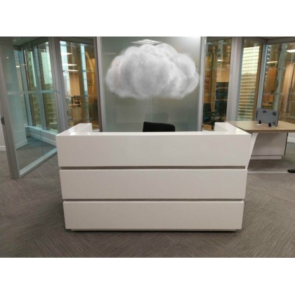 High Gloss Reception Desk