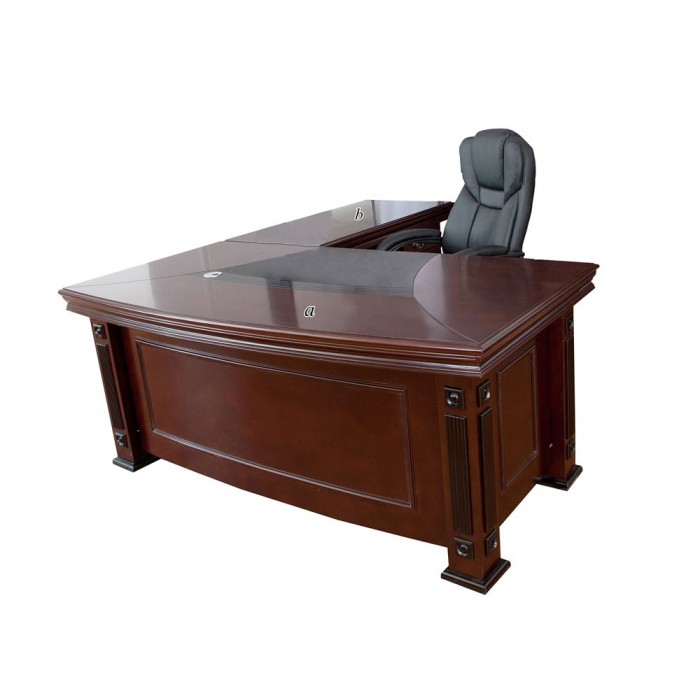 66 W Veneer Executive Desk