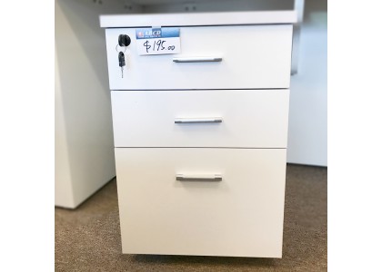 White Color Pedestal (Box/Box/File)